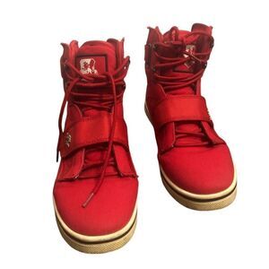 Vlado Atlas II 1C-1500-5C Youth Size 7 High Top Hip Hop Skater Shoes Red